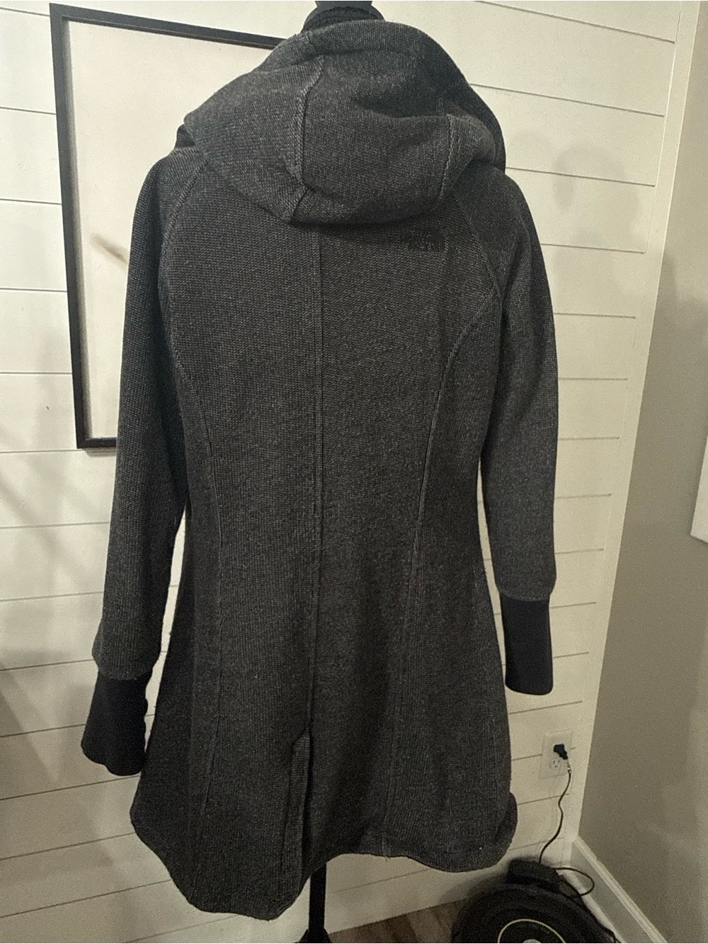 The North Face Dionne Long Black Fleece Lined Hooded Jacket / Coat Women’s Small - Picture 4 of 11